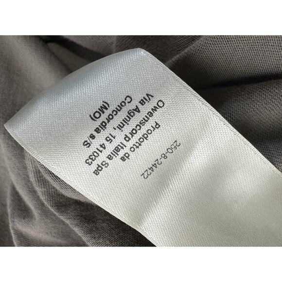 rick owens lico S/S 24 Dust RU01D3265-JA gray short sleeve shirt Size S - Picture 12 of 13